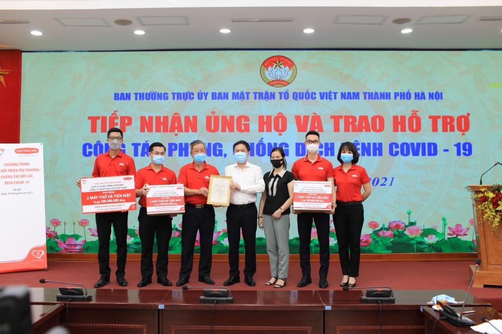 Quỹ “Vì cuộc sống tươi đẹp” ủng hộ Hà Nội phòng, chống dịch COVID-19